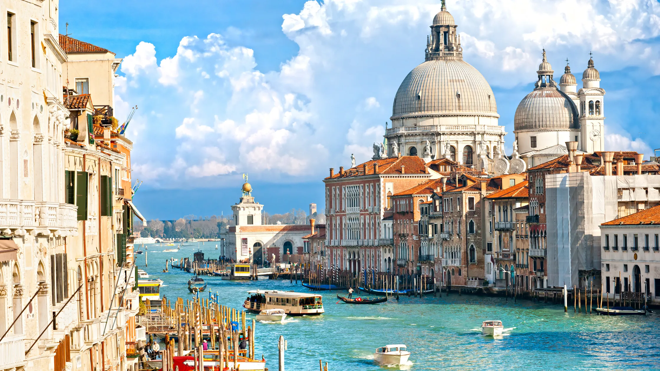 The Grand Canal and Santa Maria della Salute in Venice